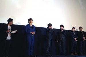 左から、白石稔、宮野真守、小野大輔、中村悠一、中智仁監督、松浦裕暁