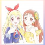 『フラ・フラダンス』×『アイカツ！』特別コラボイラスト公開！星宮いちご＆夏凪日羽が仲良くアロハ